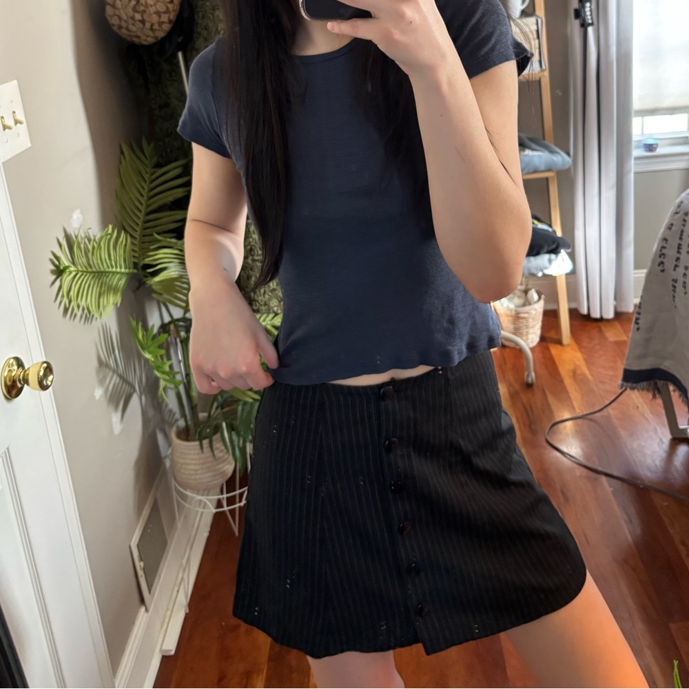 Vintage Black Mini Skirt